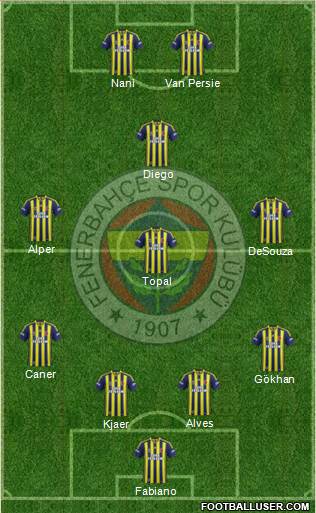 Fenerbahçe SK Formation 2015