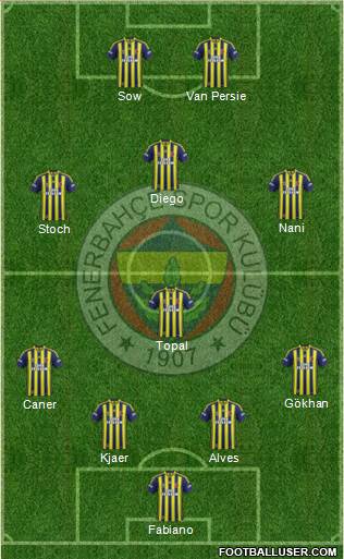 Fenerbahçe SK Formation 2015