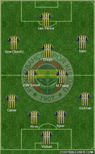 Fenerbahçe SK Formation 2015