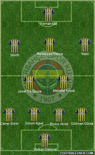 Fenerbahçe SK Formation 2015