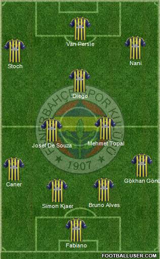 Fenerbahçe SK Formation 2015