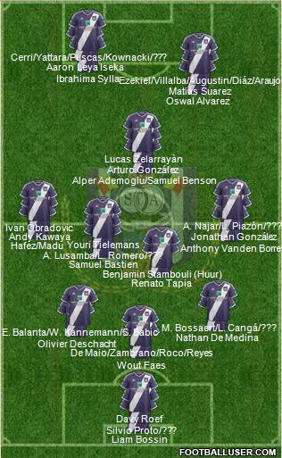 RSC Anderlecht Formation 2015