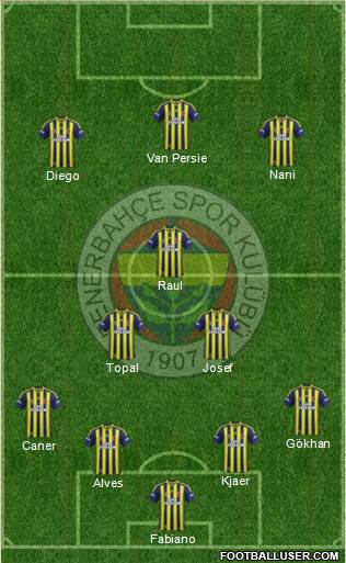 Fenerbahçe SK Formation 2015