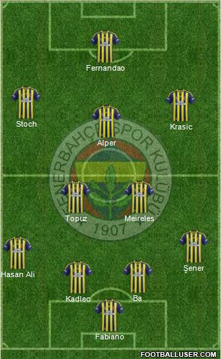 Fenerbahçe SK Formation 2015
