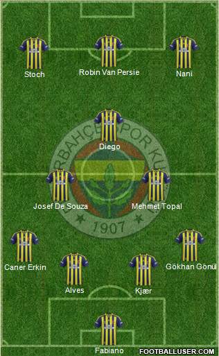 Fenerbahçe SK Formation 2015