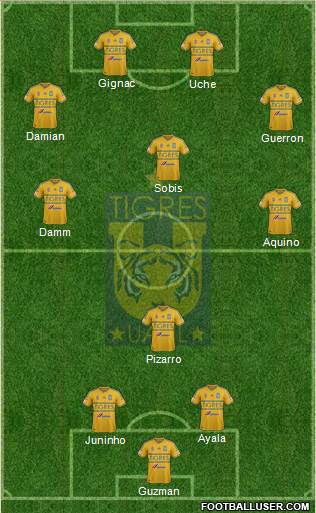 Club Universitario de Nuevo León Formation 2015