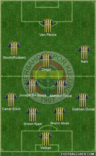 Fenerbahçe SK Formation 2015
