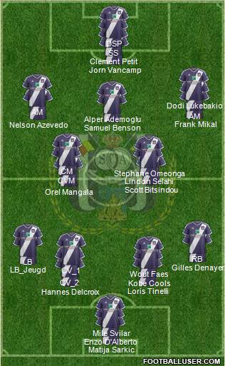 RSC Anderlecht Formation 2015