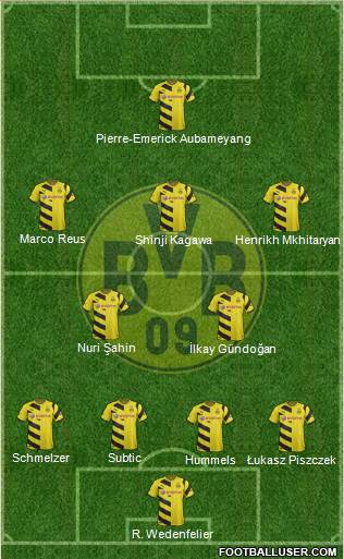 Borussia Dortmund Formation 2015