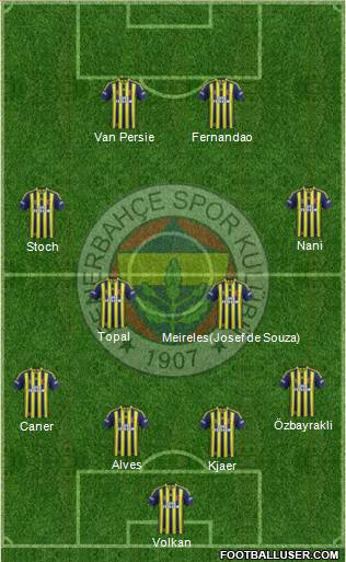 Fenerbahçe SK Formation 2015