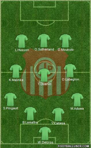C Independiente Petrolero Formation 2015