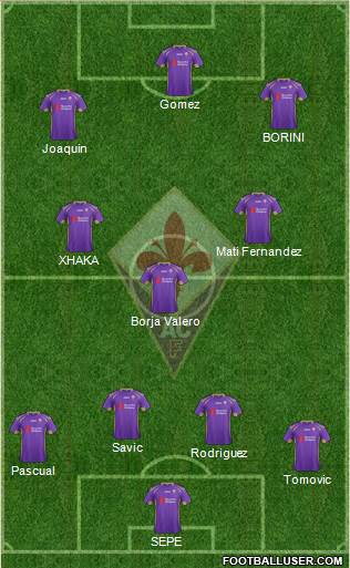 Fiorentina Formation 2015