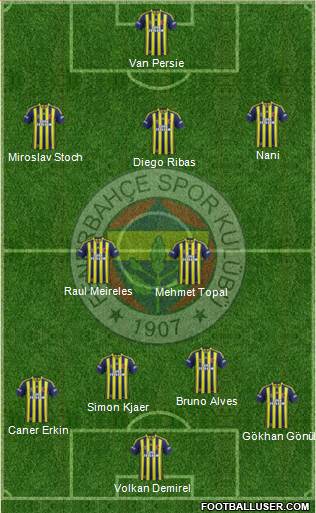 Fenerbahçe SK Formation 2015