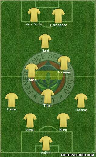 Fenerbahçe SK Formation 2015