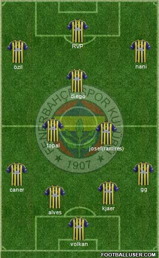 Fenerbahçe SK Formation 2015