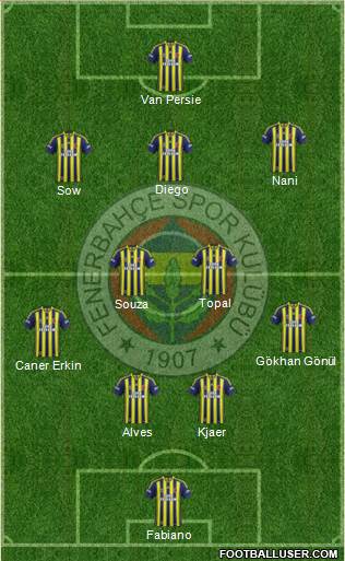 Fenerbahçe SK Formation 2015