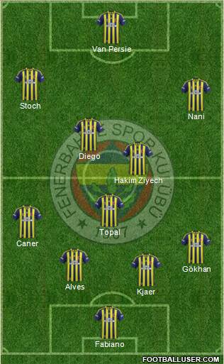 Fenerbahçe SK Formation 2015