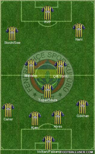 Fenerbahçe SK Formation 2015