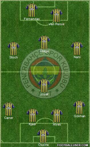 Fenerbahçe SK Formation 2015