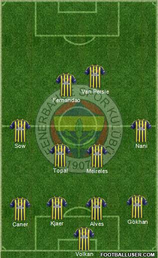 Fenerbahçe SK Formation 2015