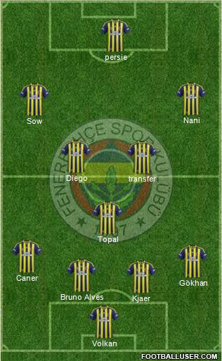 Fenerbahçe SK Formation 2015