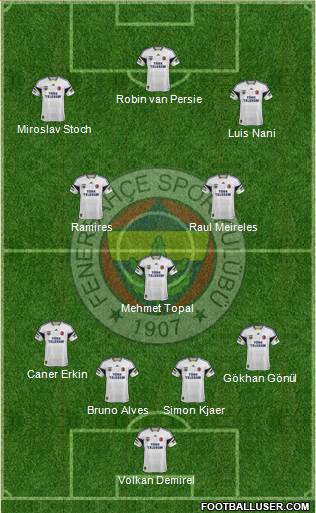 Fenerbahçe SK Formation 2015