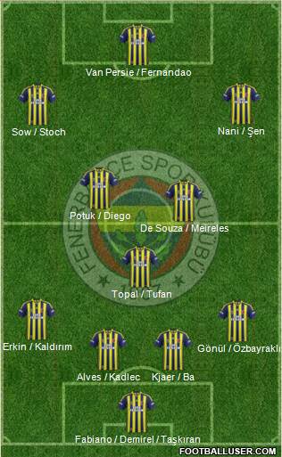 Fenerbahçe SK Formation 2015