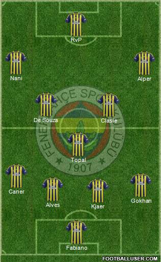 Fenerbahçe SK Formation 2015