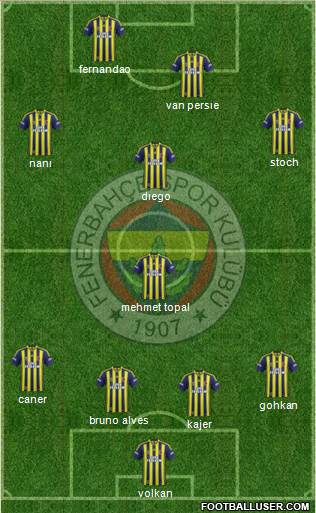 Fenerbahçe SK Formation 2015