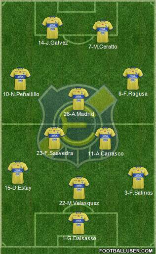 CD Everton de Viña del Mar S.A.D.P. Formation 2015