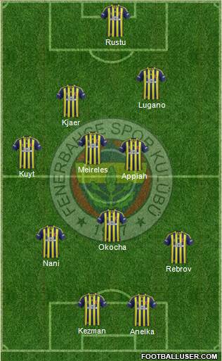Fenerbahçe SK Formation 2015
