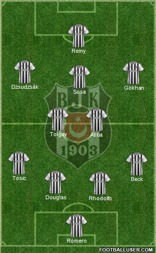 Besiktas JK Formation 2015