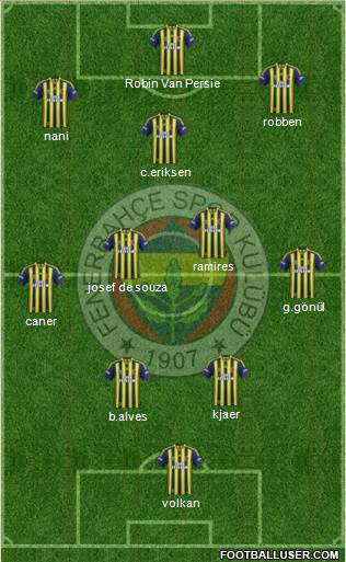 Fenerbahçe SK Formation 2015