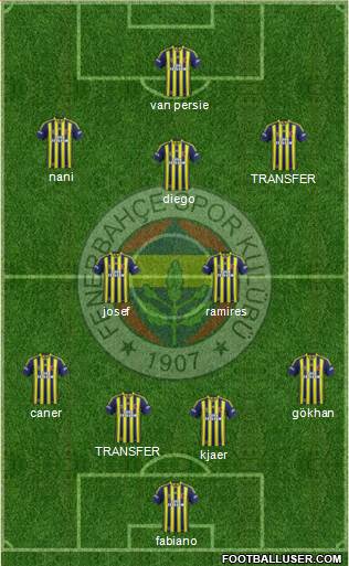 Fenerbahçe SK Formation 2015