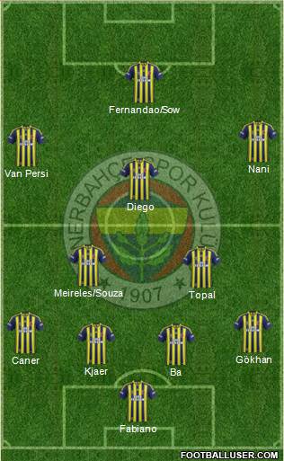 Fenerbahçe SK Formation 2015