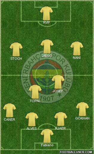 Fenerbahçe SK Formation 2015
