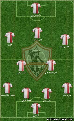 Zamalek Sporting Club Formation 2015