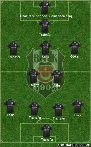 Besiktas JK Formation 2015