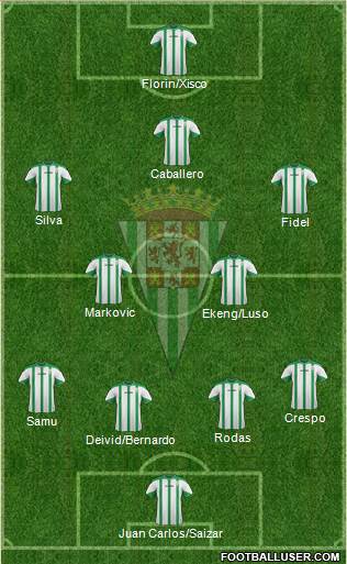 Córdoba C.F., S.A.D. Formation 2015
