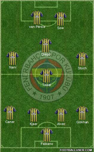 Fenerbahçe SK Formation 2015