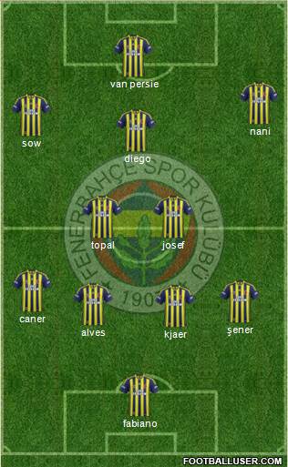 Fenerbahçe SK Formation 2015