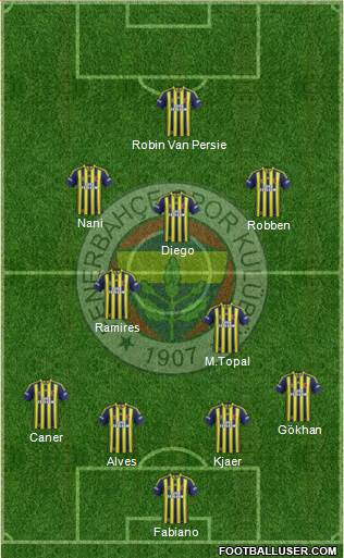 Fenerbahçe SK Formation 2015