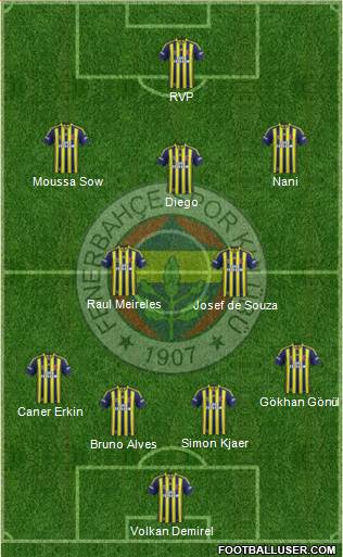 Fenerbahçe SK Formation 2015