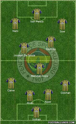 Fenerbahçe SK Formation 2015