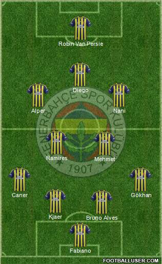 Fenerbahçe SK Formation 2015