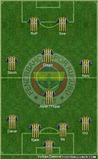 Fenerbahçe SK Formation 2015