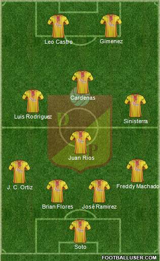 CS Deportivo Pereira Formation 2015