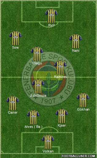 Fenerbahçe SK Formation 2015