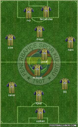 Fenerbahçe SK Formation 2015