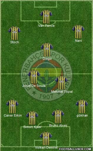 Fenerbahçe SK Formation 2015